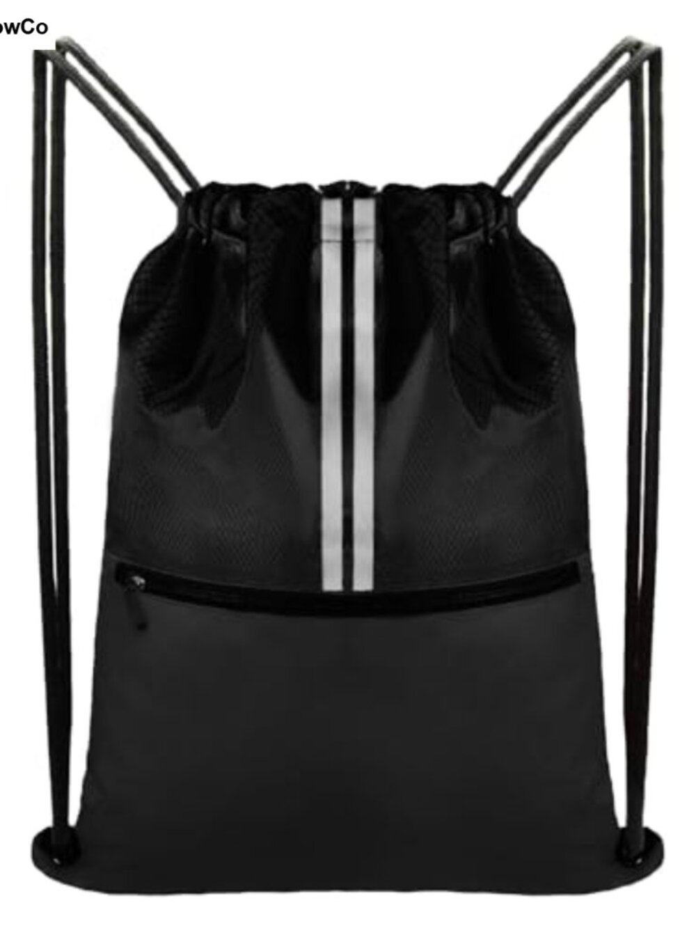 Waterproof Drawstring Backpack Gym Bag with Zipper Pocket